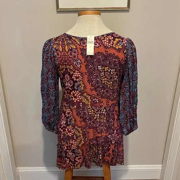NWT!! Anthropologie Maeve - Mariela Tunic - Red/Blue - Size Small - Picture 7 of 11
